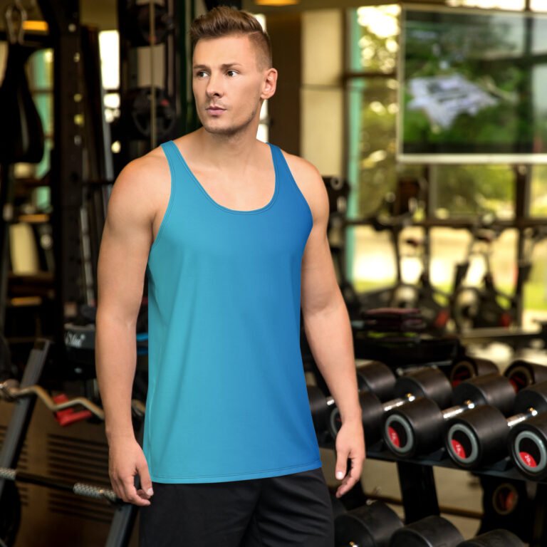 Blue Unisex Tank Top