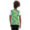 Colourful All-Over Print Women's Athletic T-shirt - Image 2