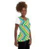 Colourful All-Over Print Women's Athletic T-shirt - Image 3