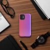 Red gradient to purple Tough Case for iPhone® - Image 8