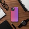 Red gradient to purple Tough Case for iPhone® - Image 18