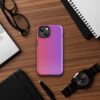 Red gradient to purple Tough Case for iPhone® - Image 24