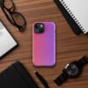Red gradient to purple Tough Case for iPhone® - Image 32