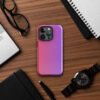 Red gradient to purple Tough Case for iPhone® - Image 36