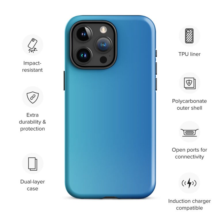 Blue gradient Tough Case for iPhone®