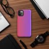 Red gradient to purple Tough Case for iPhone® - Image 7