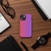 Red gradient to purple Tough Case for iPhone® - Image 17