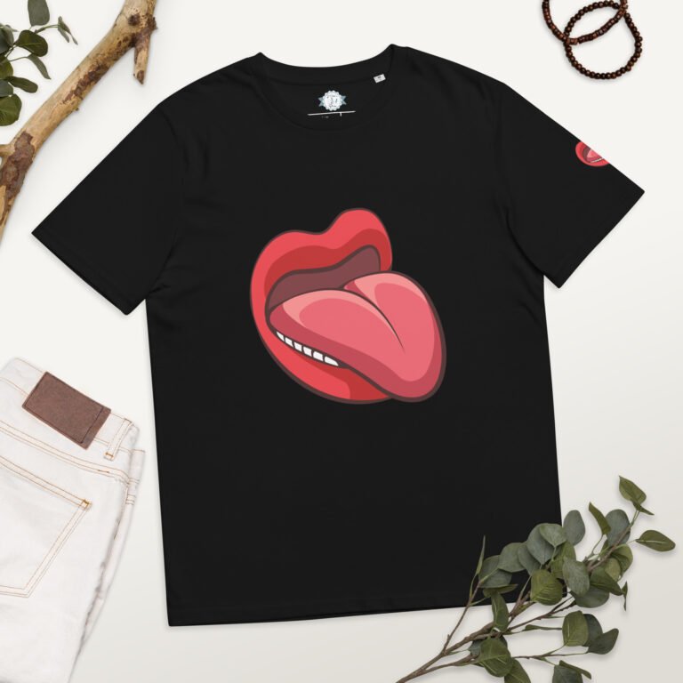 Tongue Unisex organic cotton t-shirt