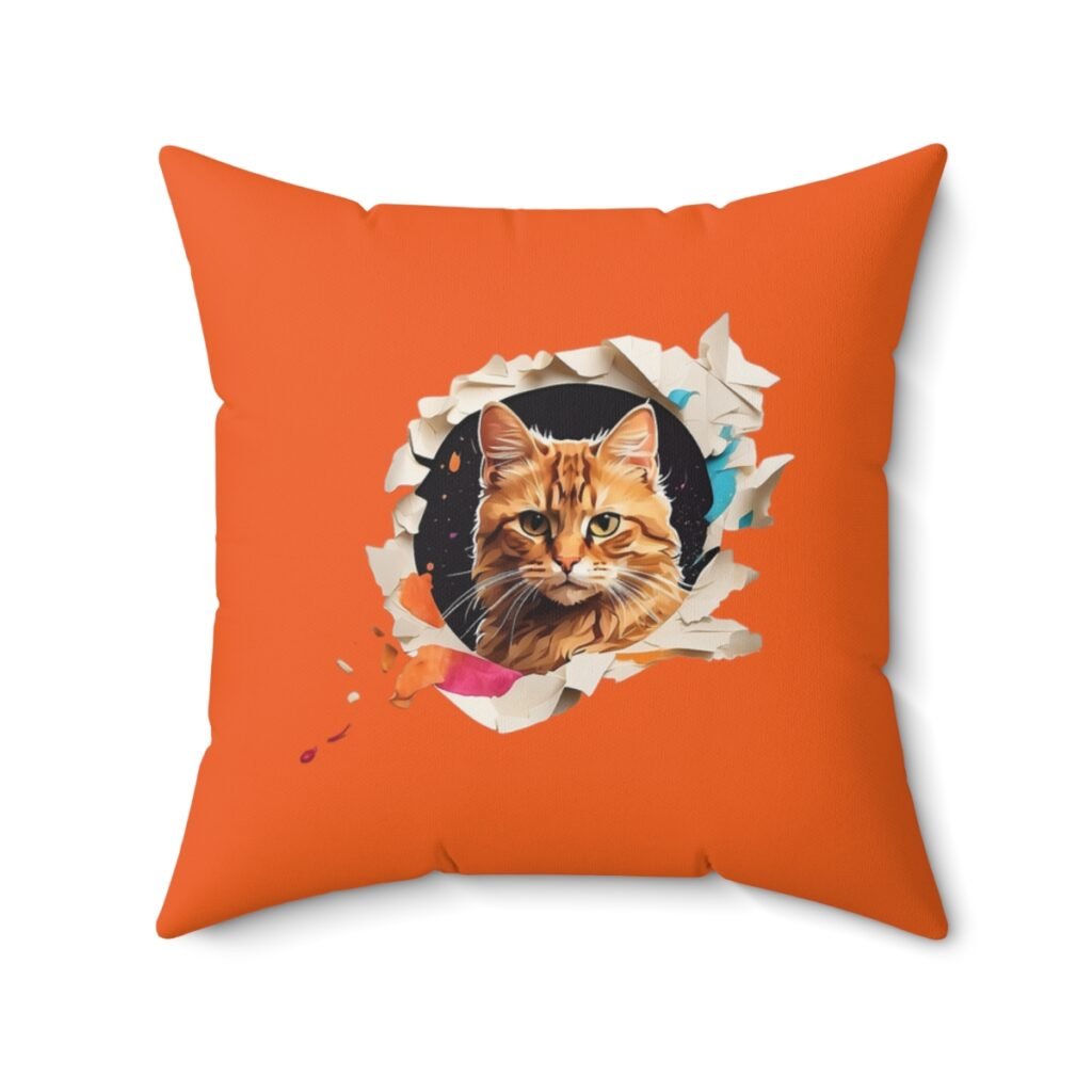 Little kitten Spun Polyester Square Pillow