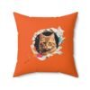 Little kitten Spun Polyester Square Pillow - Image 2