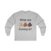 What are you looking at? Ultra Cotton Long Sleeve Tee - Image 3