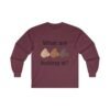 What are you looking at? Ultra Cotton Long Sleeve Tee - Image 9