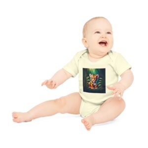 Little tiger Baby Organic Short Sleeve Bodysuit