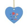 I love you to the moon and back Ceramic Ornament, 4 Shapes - Image 7