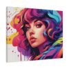 Colorful girl in Matte Canvas, Stretched - Image 9