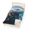 Ocean guardian - big fish Velveteen Plush Blanket - Image 5
