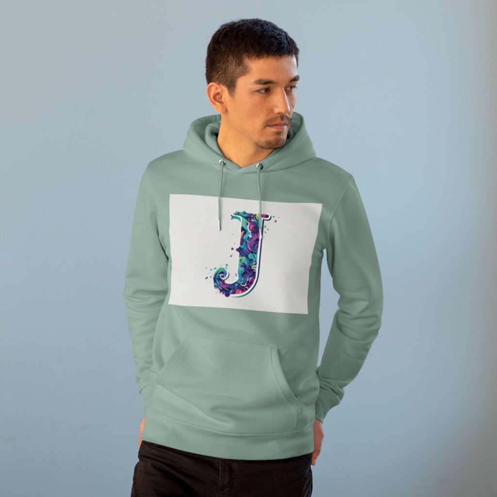 Dual face Unisex Cruiser Hoodie - The "J" letter and the dream city
