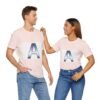 The "A" Letter Unisex Jersey Short Sleeve Tee - Image 83
