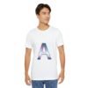 The "A" Letter Unisex Jersey Short Sleeve Tee - Image 49