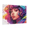 Colorful girl in Matte Canvas, Stretched - Image 33