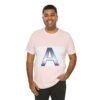 The "A" Letter Unisex Jersey Short Sleeve Tee - Image 74