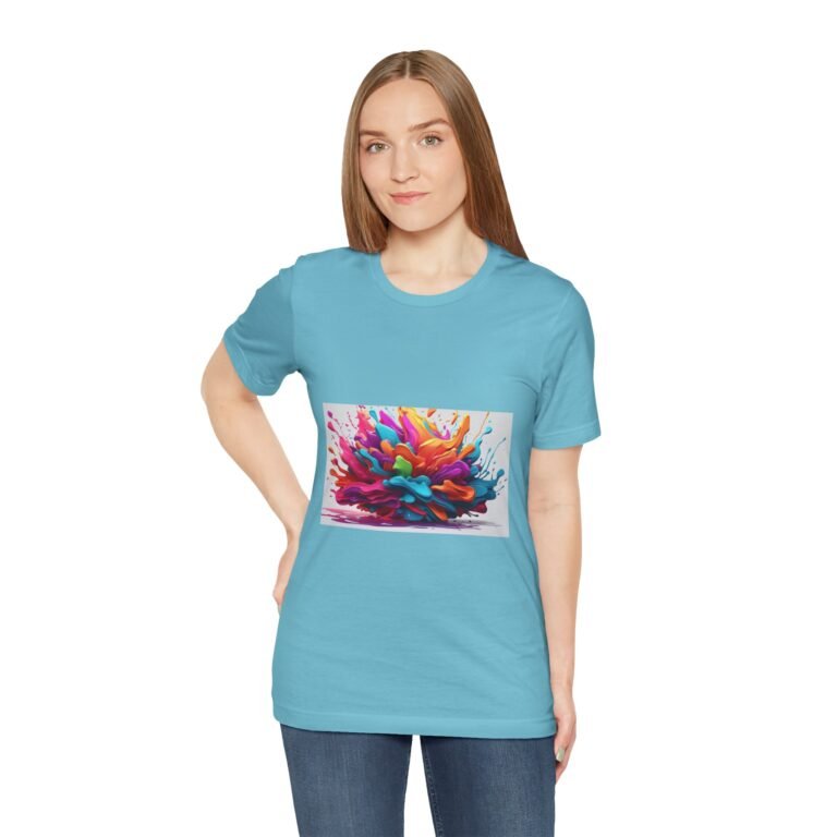 Colourful splash Unisex Jersey Short Sleeve Tee