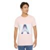 The "A" Letter Unisex Jersey Short Sleeve Tee - Image 78