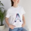 The "A" Letter Unisex Jersey Short Sleeve Tee - Image 53