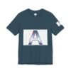 The "A" letter Unisex Jersey Short Sleeve Tee - Image 4