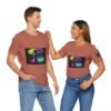The "D" letter Unisex Jersey Short Sleeve Tee - Image 83
