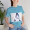 The "A" Letter Unisex Jersey Short Sleeve Tee - Image 24