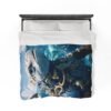 Ocean guardian - big fish Velveteen Plush Blanket - Image 8