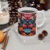 Flowery and colourful Ceramic Mug 11oz - Image 6