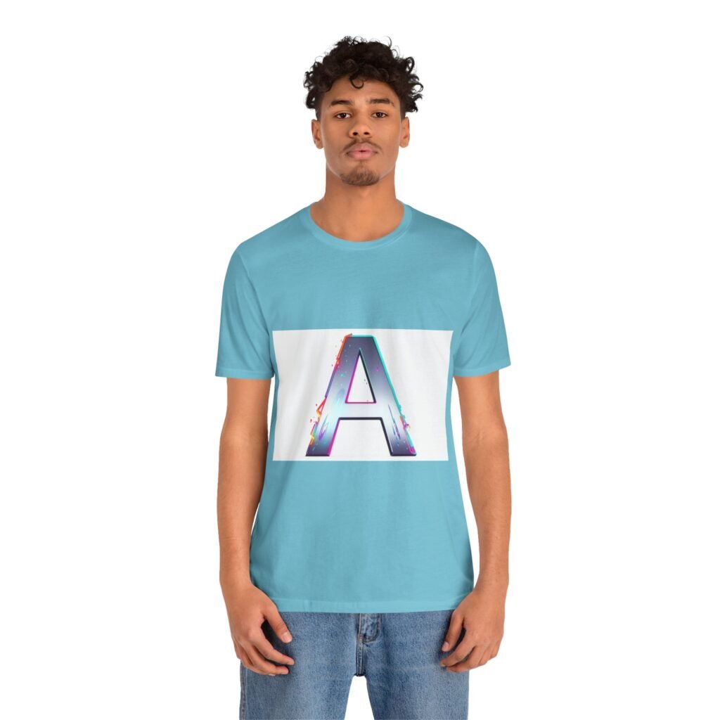 The "A" Letter Unisex Jersey Short Sleeve Tee