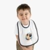 Pug in Baby Contrast Trim Jersey Bib - Image 6