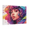Colorful girl in Matte Canvas, Stretched - Image 49