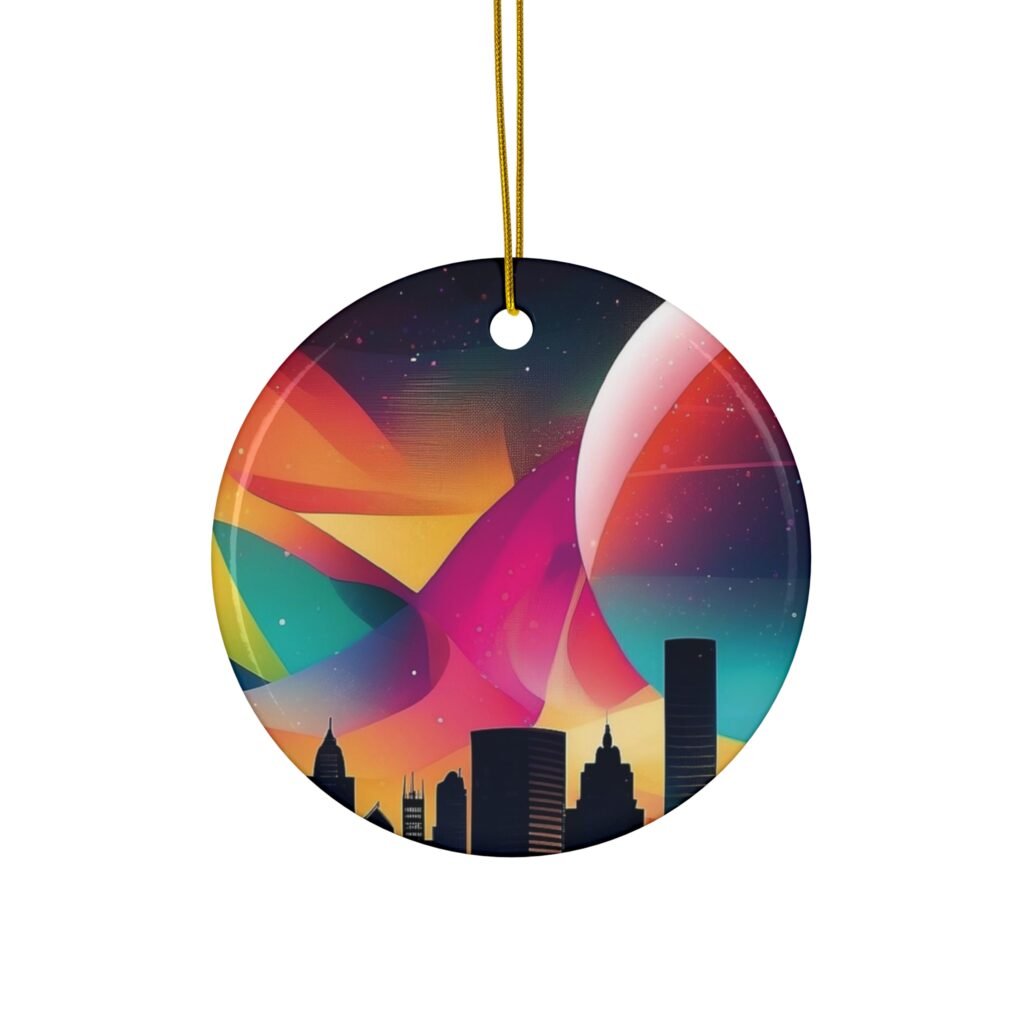The dream city Ceramic Ornament, 4 Shapes