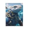 Ocean guardian - big fish Velveteen Plush Blanket - Image 10