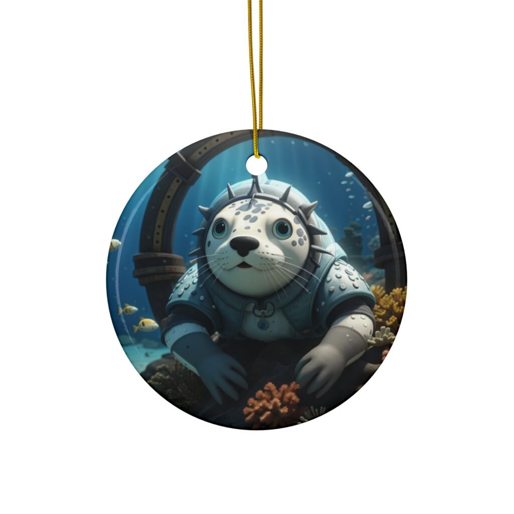 Ocean guardians Ceramic Ornament, 4 Shapes