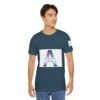 The "A" letter Unisex Jersey Short Sleeve Tee - Image 21
