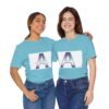 The "A" Letter Unisex Jersey Short Sleeve Tee - Image 27