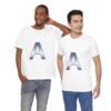 The "A" Letter Unisex Jersey Short Sleeve Tee - Image 57