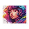 Colorful girl in Matte Canvas, Stretched - Image 14