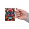 Flowery and colourful Ceramic Mug 11oz - Image 13