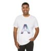The "A" Letter Unisex Jersey Short Sleeve Tee - Image 45