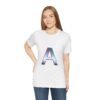 The "A" Letter Unisex Jersey Short Sleeve Tee - Image 42