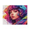 Colorful girl in Matte Canvas, Stretched - Image 10