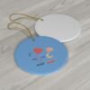 I love you to the moon and back Ceramic Ornament, 4 Shapes - Image 5