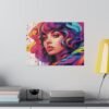 Colorful girl in Matte Canvas, Stretched - Image 16