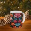 Flowery and colourful Ceramic Mug 11oz - Image 11